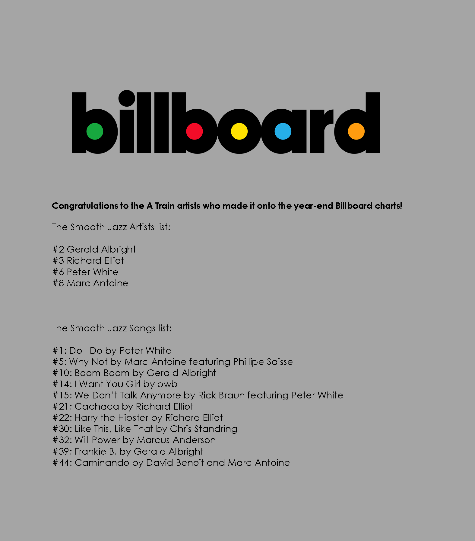 Billboard Year End Charts