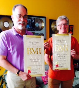 Al Evers and Jim Kennedy celebrate receipt of BMI Citations of Achievements!